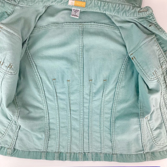 Anthropologie Tulle Mint Green Corduroy Jacket | Medium - Picture 8 of 12